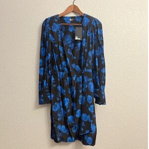 NWT The Kooples Fr Sz 2 - US 6 - M The Roses Polka Dot Silk Wrap Dress $525